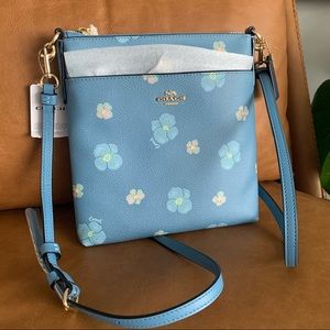 Coach Pansy Print Mini Kitt Crossbody
